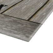 Weathered Silver Wood Crate op maat Snijplank (Hoek)