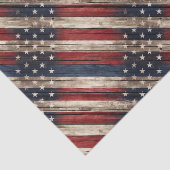 Weathered Stars & Stripes Wood Flag Tissuepapier (Detail)