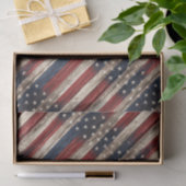 Weathered Stars & Stripes Wood Flag Tissuepapier (Geschenk)