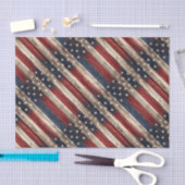 Weathered Stars & Stripes Wood Flag Tissuepapier (Craft)