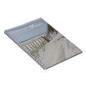 Weathered strand fence in de zandduinen notitieboek (Rechterzijde)