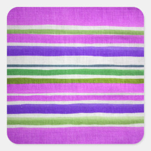Weathered Stripes Vierkante Sticker