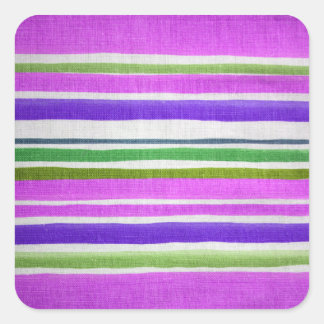 Weathered Stripes Vierkante Sticker