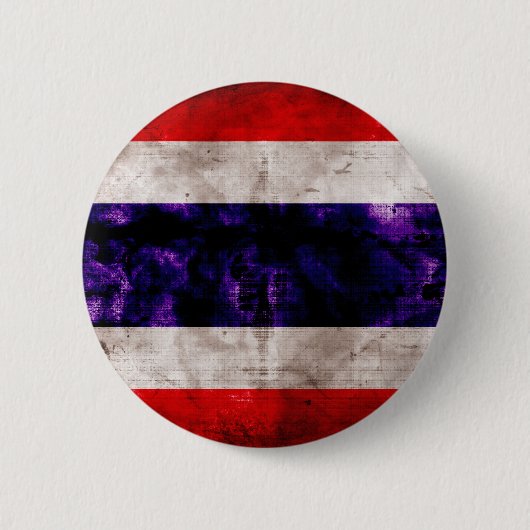 Weathered Thailand vlag Ronde Button 5,7 Cm (Voorkant)