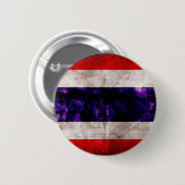 Weathered Thailand vlag Ronde Button 5,7 Cm (Voorkant /achterkant)