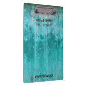 Weathered turkooise betonnen wandtextuur klembord (Rechts)