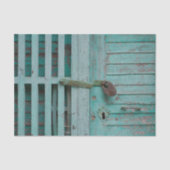 Weathered Turquoise-deur Tissuepapier (Voorkant)