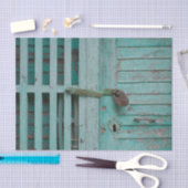 Weathered Turquoise-deur Tissuepapier (Craft)