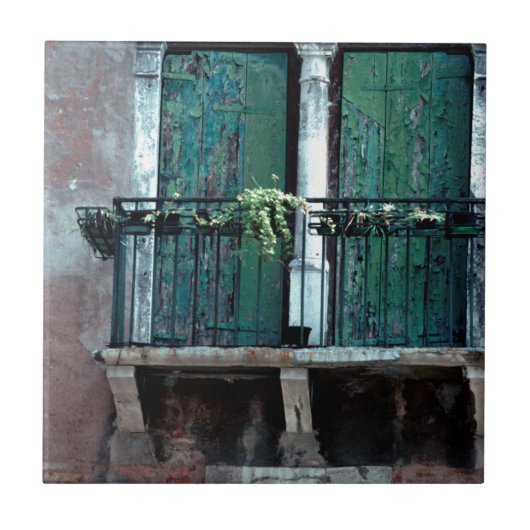 Weathered Venetian Porch Tegeltje (Voorkant)