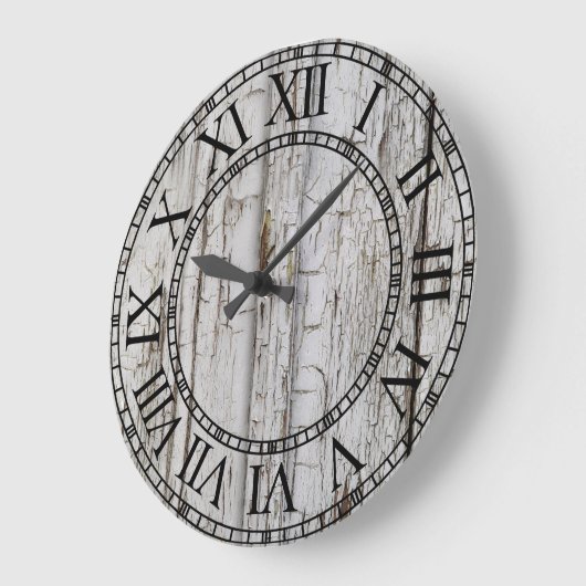 Weathered White Wood - Aangepaste klok (Hoek)