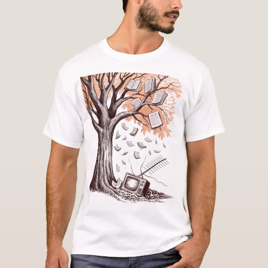 Weathered Wisdom Woodcut T-shirt (Voorkant)