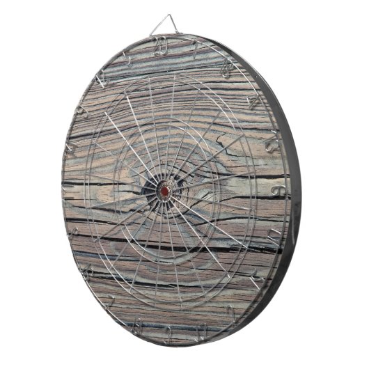 Weathered Wood Achtergrond - Oude raad Dartbord (Voorkant Rechts)