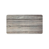  Weathered Wood Achtergrond - Oude raad Etiket (Voorkant)
