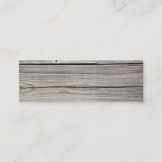 Weathered Wood Achtergrond - Oude raad Mini Visitekaartje (Voorkant)