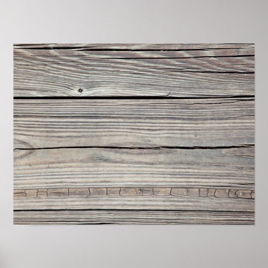 Weathered Wood Achtergrond - Oude raad Poster (Voorkant)