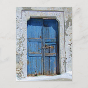 Weathered Wood Ancient Doorway Briefkaart