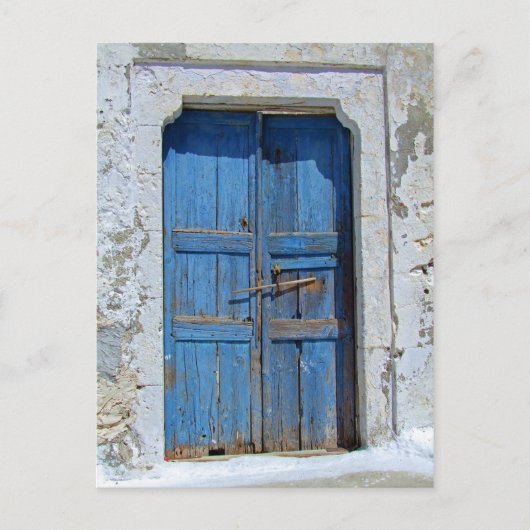 Weathered Wood Ancient Doorway Briefkaart (Voorkant)