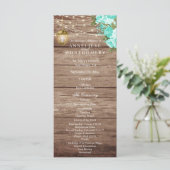 Weathered Wood en Lantaarn - Blauwgroen - Programm Programmakaart (Staand voorkant)