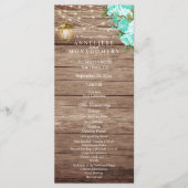 Weathered Wood en Lantaarn - Blauwgroen - Programm Programmakaart (Voorkant)