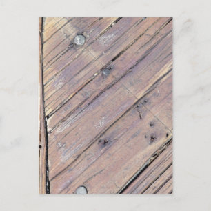 Weathered Wood Rough Textured Deck Briefkaart