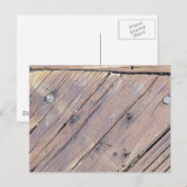 Weathered Wood Rough Textured Deck Briefkaart (Voorkant / Achterkant)