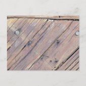 Weathered Wood Rough Textured Deck Briefkaart (Voorkant)