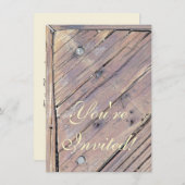 Weathered Wood Rough Textured Deck Kaart (Voorkant / Achterkant)