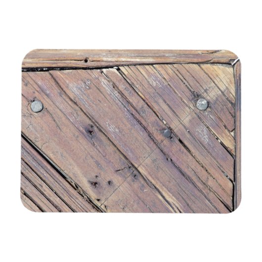 Weathered Wood Rough Textured Deck Magneet (Horizontaal)