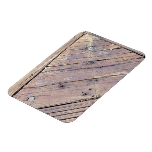 Weathered Wood Rough Textured Deck Magneet (Linkerzijde)