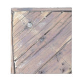 Weathered Wood Rough Textured Deck Notitieblok (Voorkant)