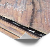 Weathered Wood Rough Textured Deck Poster (Hoek)