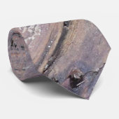 Weathered Wood Rough Textured Deck Stropdas (Opgerold)