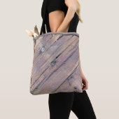 Weathered Wood Rough Textured Deck Tote Bag (Dichtbij)