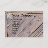 Weathered Wood Rough Textured Deck Visitekaartje (Voorkant)
