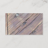 Weathered Wood Rough Textured Deck Visitekaartje (Achterkant)