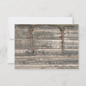 Weathered Wood RSVP Kaartje (Achterkant)