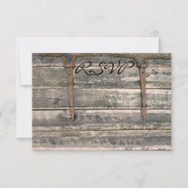 Weathered Wood RSVP Kaartje