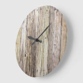 Weathered Wood Rustic Boards van Old Dock Grote Klok (Hoek)