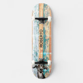 Weathered Wood Skate Deck (Voorkant)