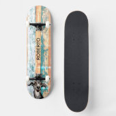 Weathered Wood Skate Deck (Voorkant)