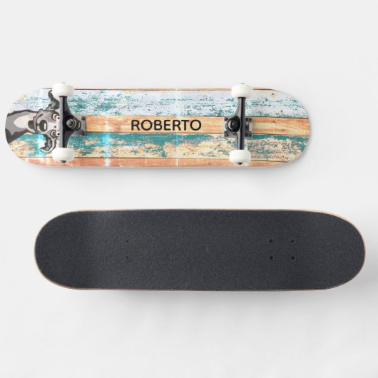 Weathered Wood Skate Deck (Horizontaal)