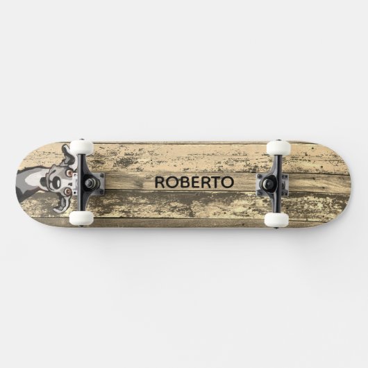 Weathered Wood Skate Deck (Horizontaal)