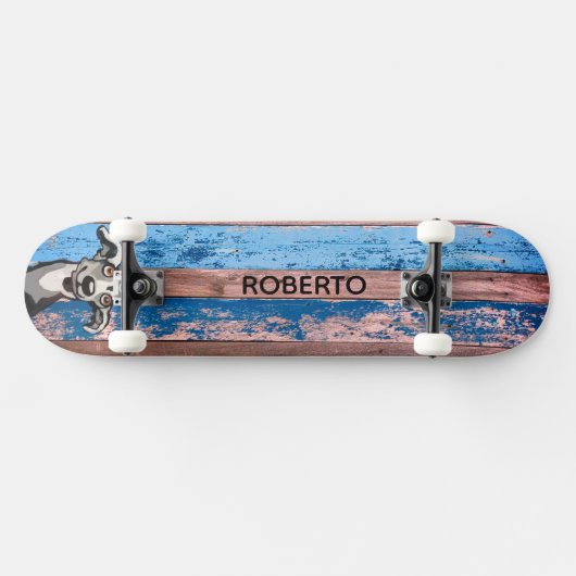 Weathered Wood Skate Deck (Horizontaal)