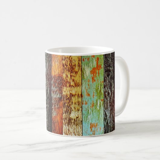 Weathered Wood Style Mug Koffiemok (Voorkant rechts)