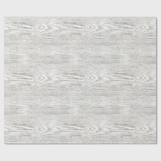 Weathered Wood Texture White Cadeaupapier (Vlak)