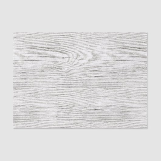 Weathered Wood Texture White Tissuepapier (Voorkant)