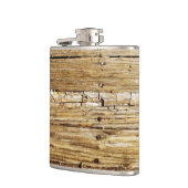 Weathered Wooden Deck Pocket Fles Heupfles (Links)