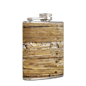 Weathered Wooden Deck Pocket Fles Heupfles (Rechts)