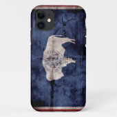 Weathered Wyoming Flag Case-Mate iPhone Case (Achterkant)