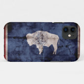 Weathered Wyoming Flag Case-Mate iPhone Case (Achterkant (horizontaal))